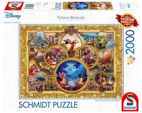PQ Puzzle 2000 el. THOMAS KINKADE Myszka Miki & Minnie (Disney)