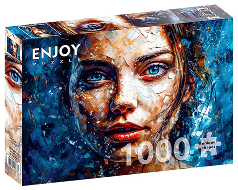 Puzzle 1000 el. Błękitne oczy