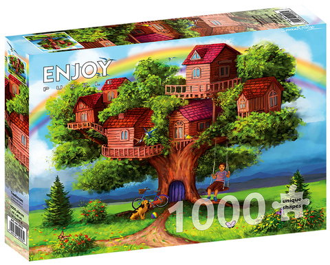 Puzzle 1000 el. Domki na drzewie