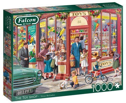 Puzzle 1000 el. FALCON Sklep z zabawkami na rogu ulicy