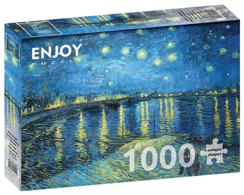 Puzzle 1000 el. Gwiaździsta noc nad Rodanem, Vincent van Gogh