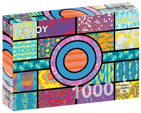 Puzzle 1000 el. Kolorowe wzory 2