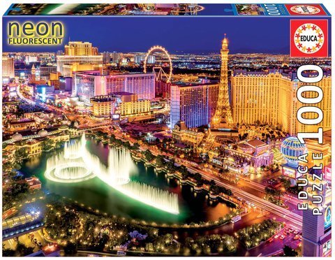 Puzzle 1000 el. Las Vegas (fluorescencyjne)