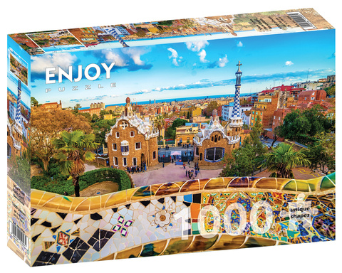 Puzzle 1000 el. Park Güell / Barcelona / Hiszpania