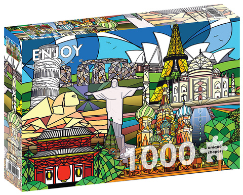 Puzzle 1000 el. Zabytki świata