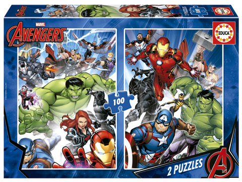 Puzzle 2 x 100 el. Avengers