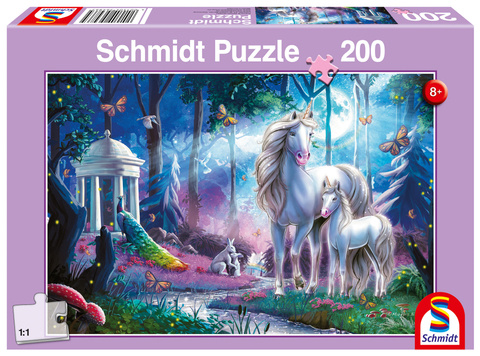 Puzzle 200 el. Jednorożec i źrebak