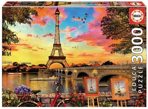 Puzzle 3000 el. Zachód słońca w Paryżu