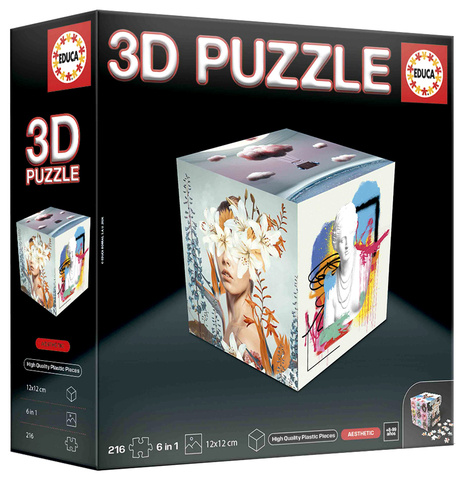 Puzzle 3D - Rozmaitości 6 x 36 el.