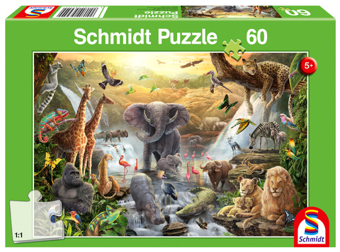 Puzzle 60 el. Zwierzęta Afryki
