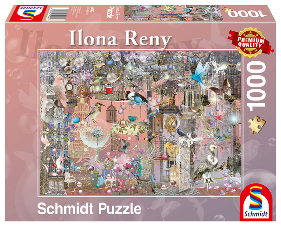 PQ Puzzle 1000 el. ILONA RENY Różowe piękno