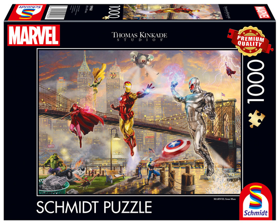 PQ Puzzle 1000 el. THOMAS KINKADE Iron Man (Marvel)