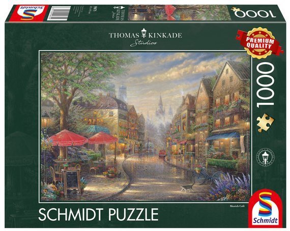 PQ Puzzle 1000 el. THOMAS KINKADE Kawiarenka w Monachium / Niemcy