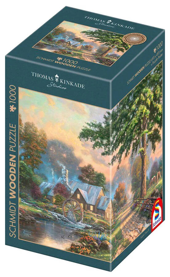 PQ Puzzle 1000 el. THOMAS KINKADE W starym młynie (drewniane)