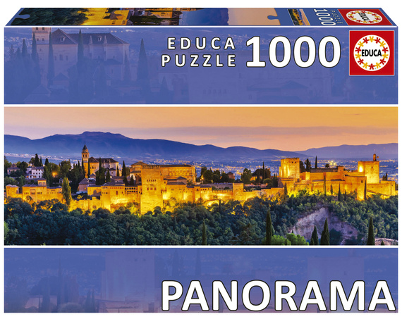 Puzzle 1000 el. Alhambra / Grenada / Hiszpania (panorama)