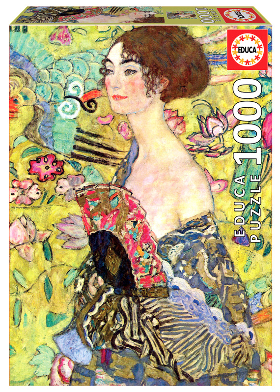 Puzzle 1000 el. Dama z wachlarzem, Gustav Klimt