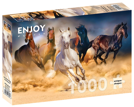 Puzzle 1000 el. Dzikie konie na pustyni
