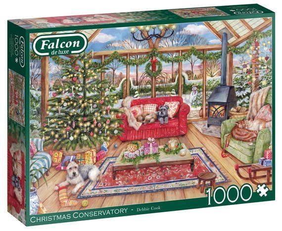Puzzle 1000 el. FALCON Świąteczna oranżeria