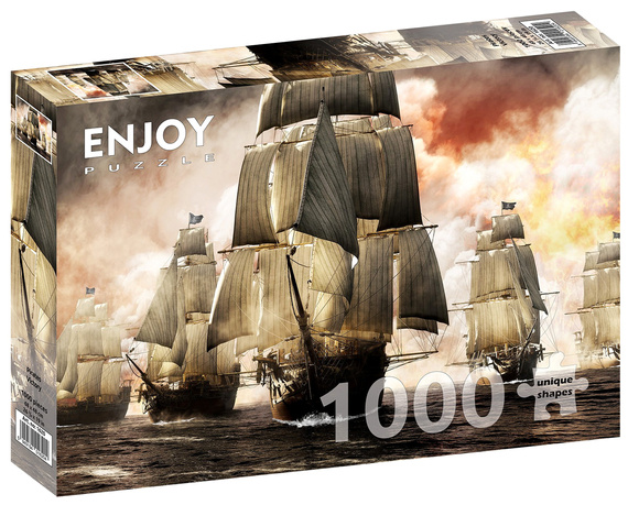 Puzzle 1000 el. Flota piratów