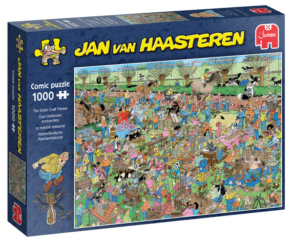 Puzzle 1000 el. JAN VAN HAASTEREN Holenderski targ rzemieślniczy