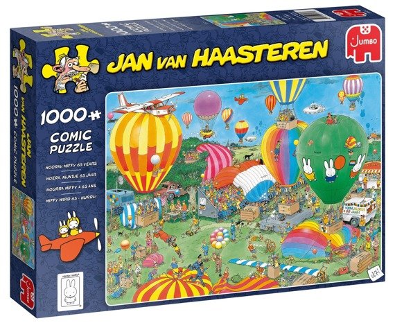 Puzzle 1000 el. JAN VAN HAASTEREN Urodziny maskotki Miffy