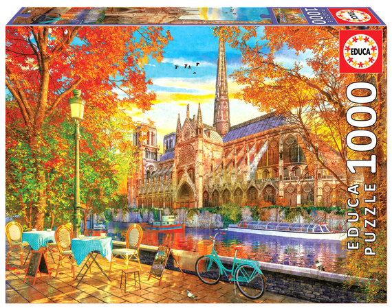 Puzzle 1000 el. Katedra Notre Dame / Paryż / Francja