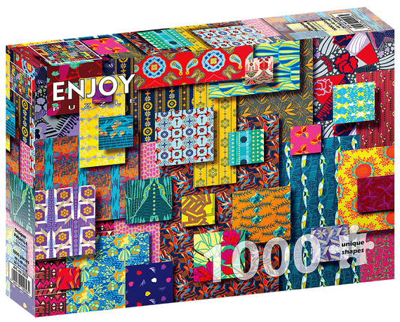 Puzzle 1000 el. Kolorowe wzory 4