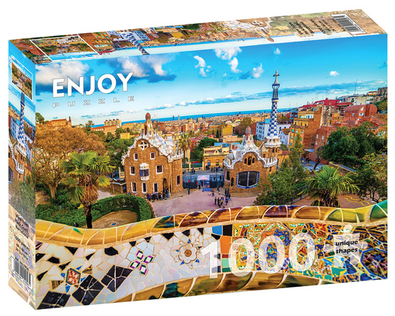 Puzzle 1000 el. Park Güell / Barcelona / Hiszpania