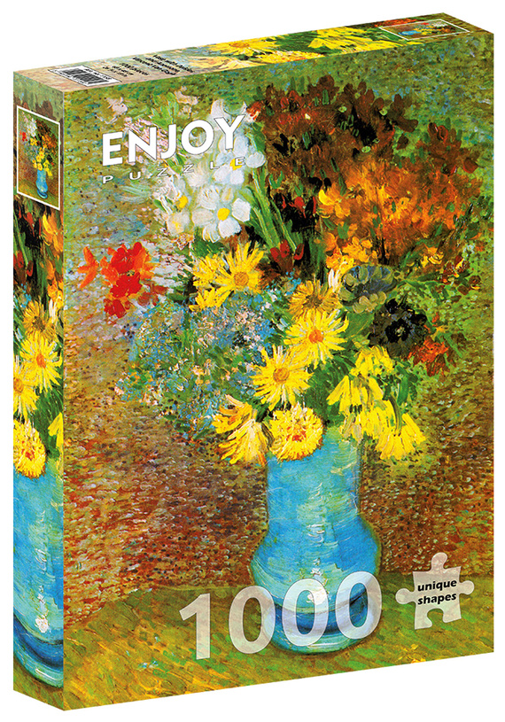 Puzzle 1000 el. Wazon z margaretkami i anemonami, Vincent van Gogh