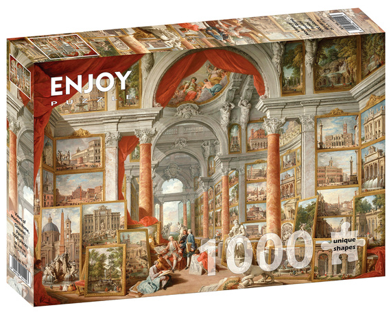 Puzzle 1000 el. Współczesny Rzym, Giovanni Paolo Panini