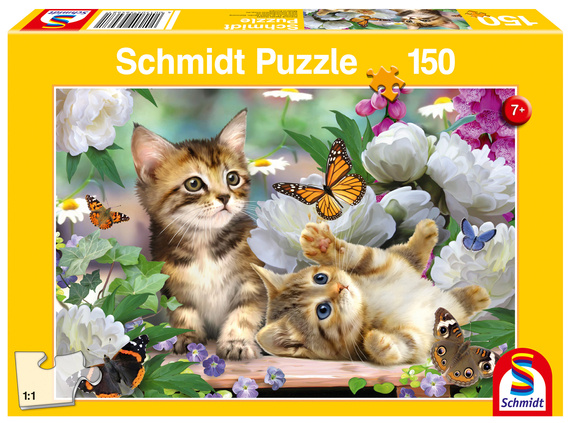 Puzzle 150 el. Figlarne kotki