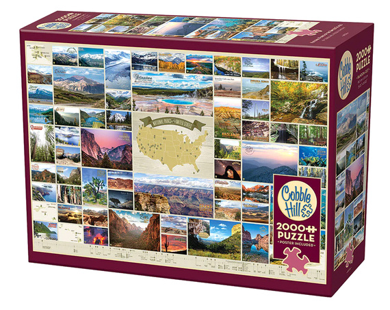 Puzzle 2000 el. Parki narodowe w Stanach Zjednoczonych