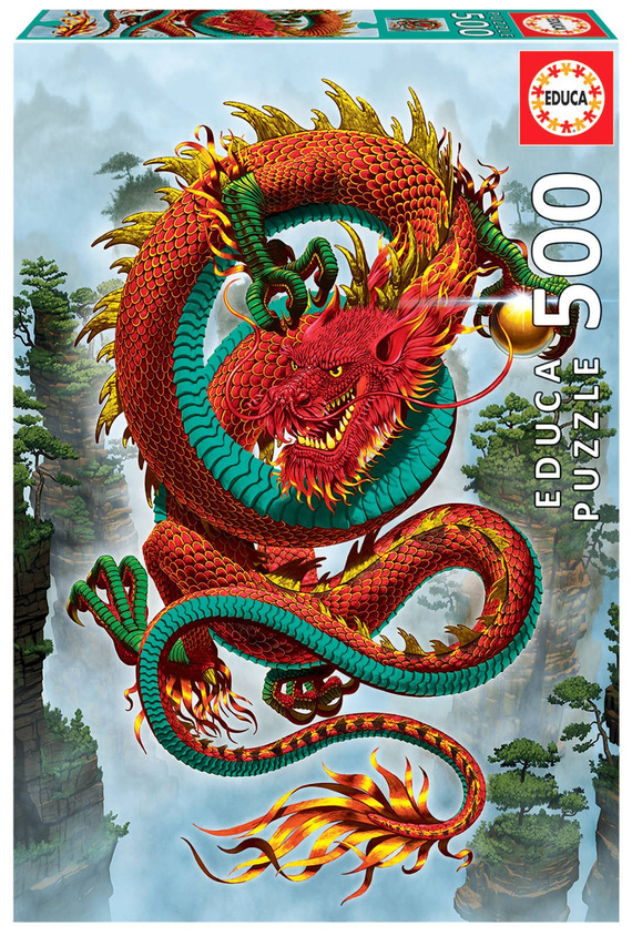 Puzzle 500 el. Smok szczęścia, Vincent Hie
